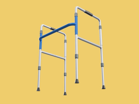 ADJUSTABLE WALKER ZIMMER WALKING FRAME STANDING MOBILITY AID 3D 모델