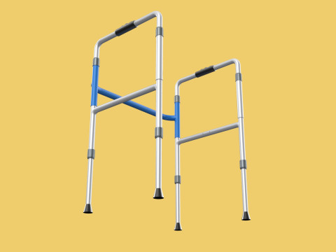 ADJUSTABLE WALKER ZIMMER WALKING FRAME STANDING MOBILITY AID 3D 모델
