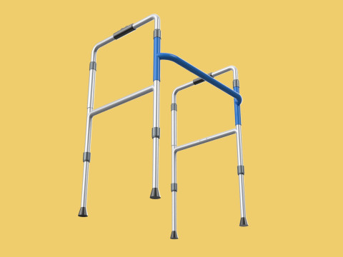 ADJUSTABLE WALKER ZIMMER WALKING FRAME STANDING MOBILITY AID 3D 모델