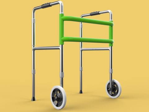 WHEELED WALKER ROLLING ZIMMER WALKING FRAME ROLLATOR FOLDABLE 3Dモデル