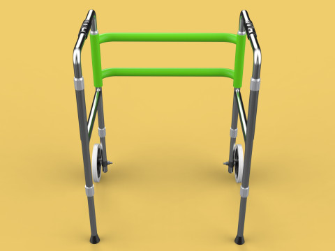WHEELED WALKER ROLLING ZIMMER WALKING FRAME ROLLATOR FOLDABLE Model 3D