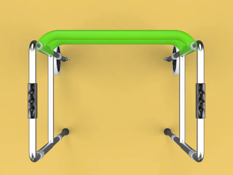 WHEELED WALKER ROLLING ZIMMER WALKING FRAME ROLLATOR FOLDABLE 3D Model