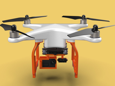 UAV LIDAR DRONE QUADCOPTER SCANNER SURVEYING EXPLORING MAPPING 3D Model