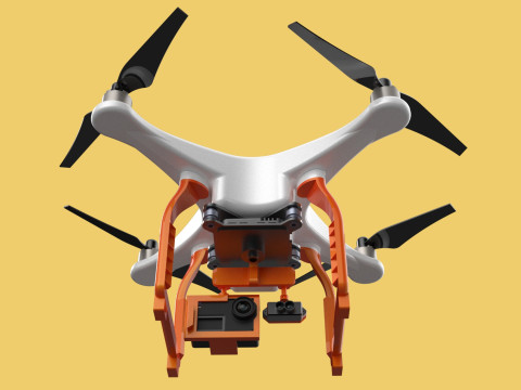 UAV LIDAR DRONE QUADCOPTER SCANNER SURVEYING EXPLORING MAPPING 3D Model