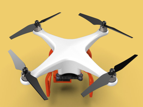 UAV LIDAR DRONE QUADCOPTER SCANNER SURVEYING EXPLORING MAPPING 3D Model