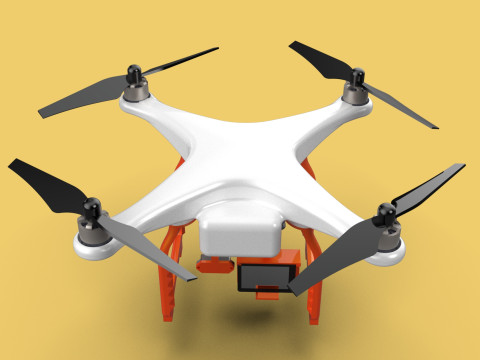 UAV LIDAR DRONE QUADCOPTER SCANNER SURVEYING EXPLORING MAPPING 3D Model