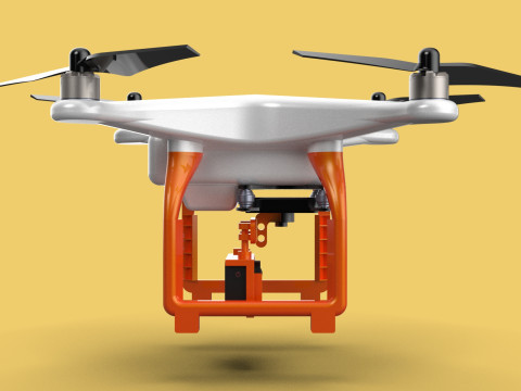 UAV LIDAR DRONE QUADCOPTER SCANNER SURVEYING EXPLORING MAPPING 3D Model