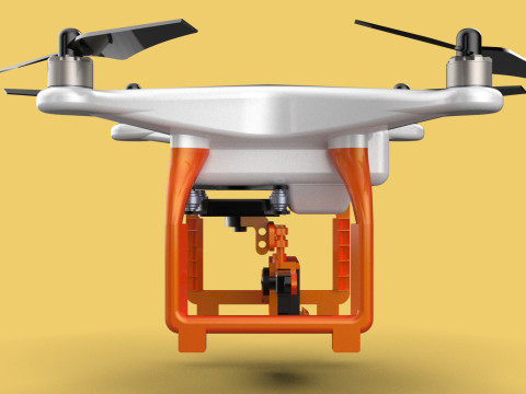 UAV LIDAR DRONE QUADCOPTER SCANNER SURVEYING EXPLORING MAPPING 3D Model