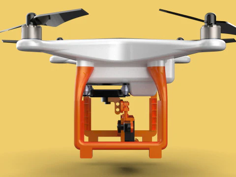 UAV LIDAR DRONE QUADCOPTER SCANNER SURVEYING EXPLORING MAPPING 3D Model