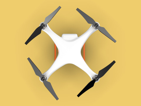 UAV LIDAR DRONE QUADCOPTER SCANNER SURVEYING EXPLORING MAPPING 3D Model