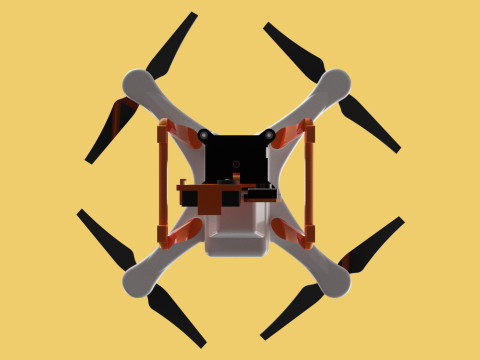 UAV LIDAR DRONE QUADCOPTER SCANNER SURVEYING EXPLORING MAPPING 3D Model