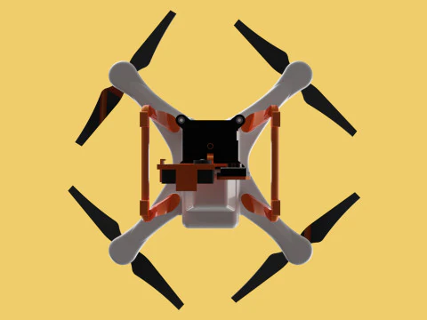 UAV LIDAR DRONE QUADCOPTER SCANNER SURVEYING EXPLORING MAPPING 3D Model