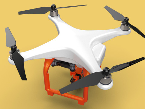 UAV LIDAR DRONE QUADCOPTER SCANNER SURVEYING EXPLORING MAPPING 3D Model