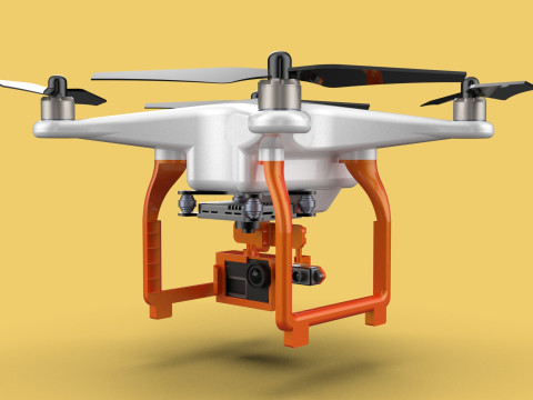 UAV LIDAR DRONE QUADCOPTER SCANNER SURVEYING EXPLORING MAPPING 3D Model