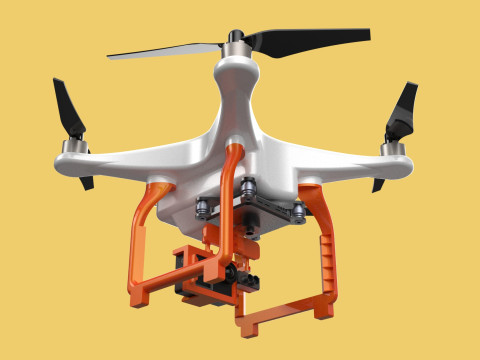 UAV LIDAR DRONE QUADCOPTER SCANNER SURVEYING EXPLORING MAPPING 3D Model
