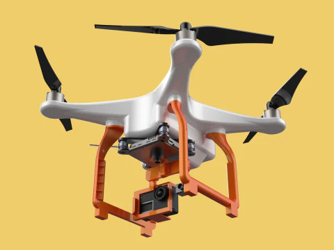 UAV LIDAR DRONE QUADCOPTER SCANNER SURVEYING EXPLORING MAPPING 3D Model