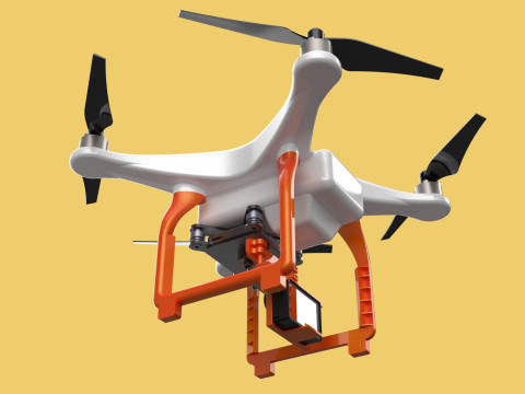 UAV LIDAR DRONE QUADCOPTER SCANNER SURVEYING EXPLORING MAPPING 3D Model