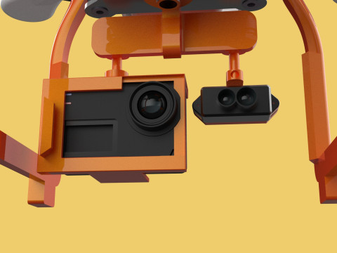 UAV LIDAR DRONE QUADCOPTER SCANNER SURVEYING EXPLORING MAPPING 3D Model