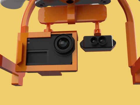 UAV LIDAR DRONE QUADCOPTER SCANNER SURVEYING EXPLORING MAPPING 3D Model