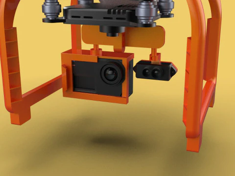 UAV LIDAR DRONE QUADCOPTER SCANNER SURVEYING EXPLORING MAPPING 3D Model