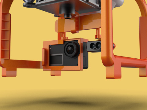 UAV LIDAR DRONE QUADCOPTER SCANNER SURVEYING EXPLORING MAPPING 3D Model