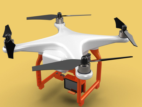 UAV LIDAR DRONE QUADCOPTER SCANNER SURVEYING EXPLORING MAPPING 3D Model