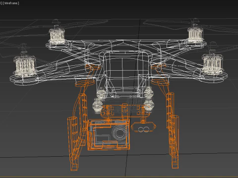 UAV LIDAR DRONE QUADCOPTER SCANNER SURVEYING EXPLORING MAPPING 3D Model