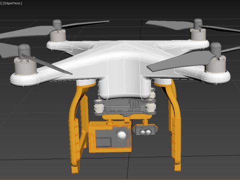 UAV LIDAR DRONE QUADCOPTER SCANNER SURVEYING EXPLORING MAPPING 3D Model