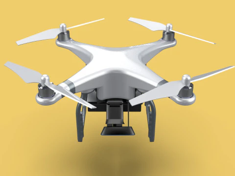 UCAV MILITARY DRONE QUADCOPTER MISSILE TORPEDO ANTI-TANK BOMBER 3D Model