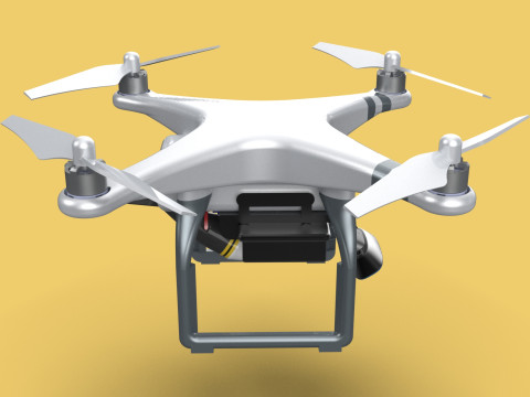 UCAV MILITARY DRONE QUADCOPTER MISSILE TORPEDO ANTI-TANK BOMBER Modello 3D