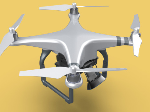 UCAV MILITARY DRONE QUADCOPTER MISSILE TORPEDO ANTI-TANK BOMBER Modello 3D