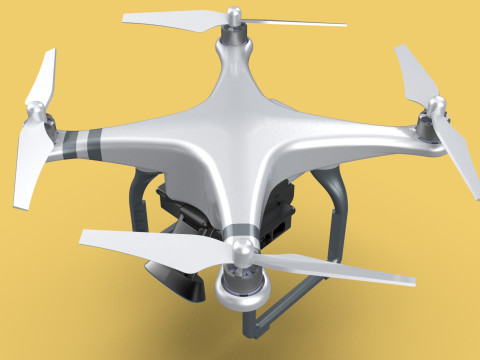 UCAV MILITARY DRONE QUADCOPTER MISSILE TORPEDO ANTI-TANK BOMBER Modello 3D