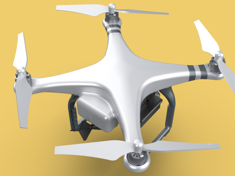 UCAV MILITARY DRONE QUADCOPTER MISSILE TORPEDO ANTI-TANK BOMBER Modello 3D