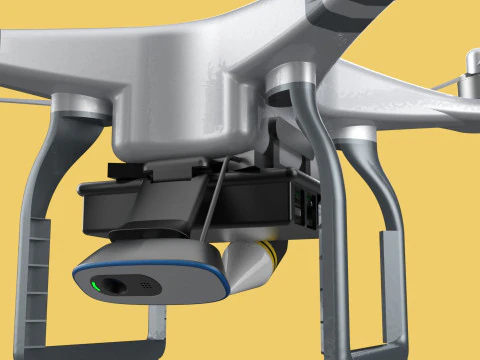 UCAV MILITARY DRONE QUADCOPTER MISSILE TORPEDO ANTI-TANK BOMBER 3D Model