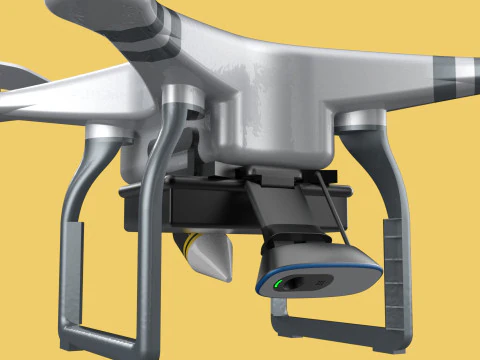 UCAV MILITARY DRONE QUADCOPTER MISSILE TORPEDO ANTI-TANK BOMBER 3D Model