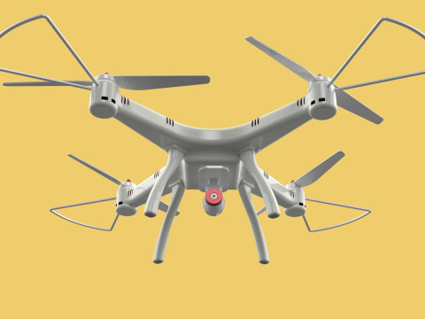 SYMA DRONE QUADCOPTER UAV UAS AIRCRAFT AERIAL REMOTE CONTROL FPV 3Dモデル