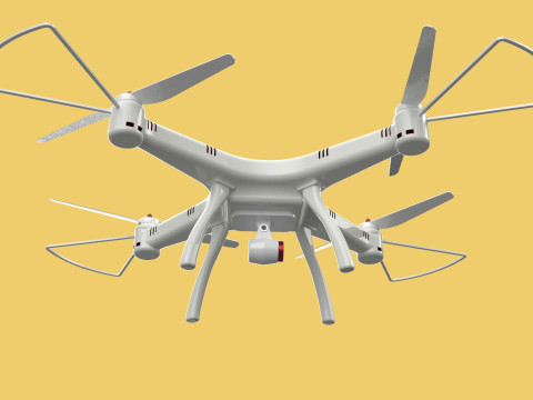 SYMA DRONE QUADCOPTER UAV UAS AIRCRAFT AERIAL REMOTE CONTROL FPV 3Dモデル