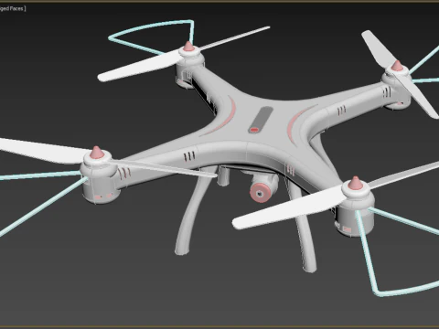 SYMA DRONE QUADCOPTER UAV UAS AIRCRAFT AERIAL REMOTE CONTROL FPV 3D Model