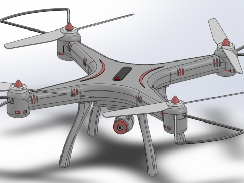 SYMA DRONE QUADCOPTER UAV UAS AIRCRAFT AERIAL REMOTE CONTROL FPV 3Dモデル