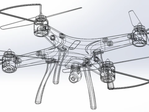 SYMA DRONE QUADCOPTER UAV UAS AIRCRAFT AERIAL REMOTE CONTROL FPV 3D Model