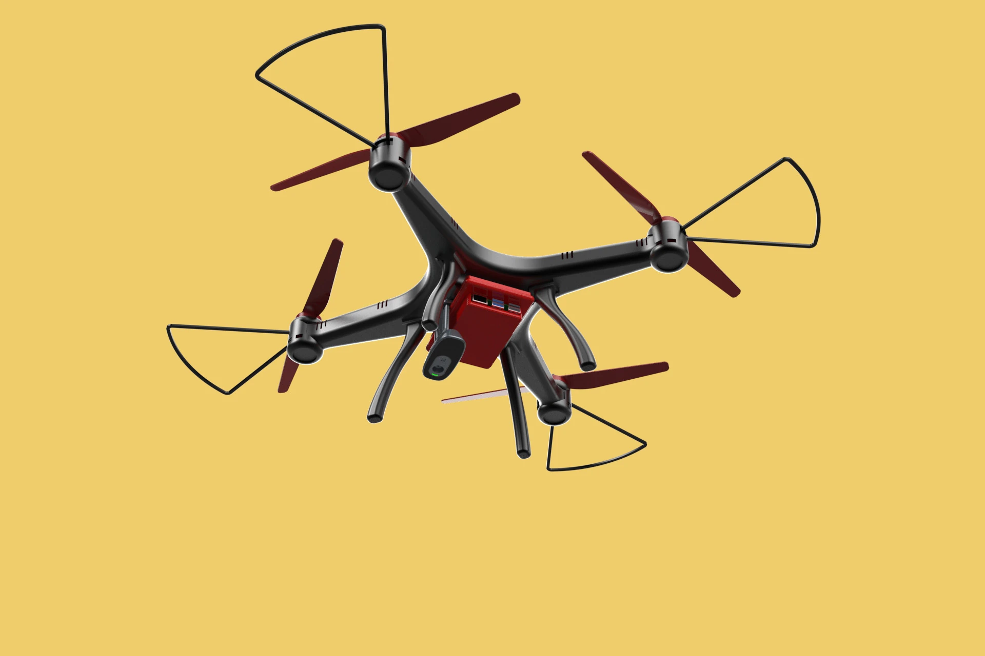 DRONE WEBCAM HD C&Acirc;MERA MOD QUADCOPTER UAV UAS A&Eacute;REA FPV RC SYMA Modelo 3D .c4d .max .obj .3ds .fbx .stl .blend 