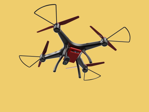 DRONE WEBCAM HD CAMERA MOD QUADCOPTER UAV UAS AERIAL FPV RC SYMA Modello 3D