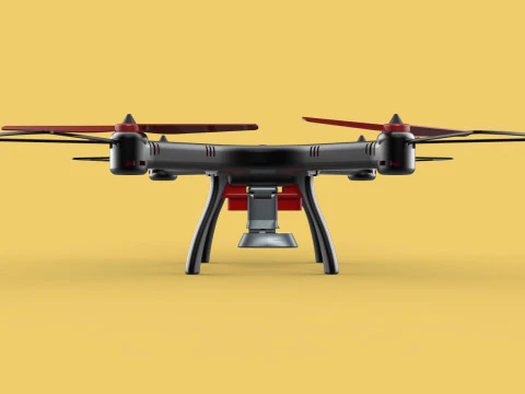 DRONE WEBCAM HD C&Acirc;MERA MOD QUADCOPTER UAV UAS A&Eacute;REA FPV RC SYMA Modelo 3D