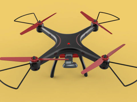 DRONE WEBCAM HD C&Acirc;MERA MOD QUADCOPTER UAV UAS A&Eacute;REA FPV RC SYMA Modelo 3D