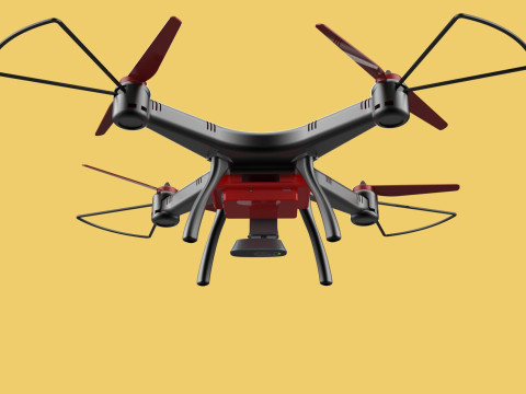 DRONE WEBCAM HD CAMERA MOD QUADCOPTER UAV UAS AERIAL FPV RC SYMA Modelo 3D