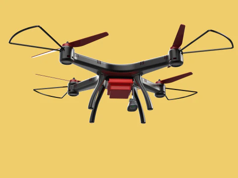DRONE WEBCAM HD C&Acirc;MERA MOD QUADCOPTER UAV UAS A&Eacute;REA FPV RC SYMA Modelo 3D