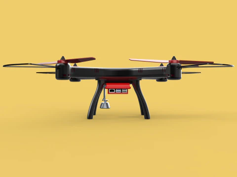 DRONE WEBCAM HD C&Acirc;MERA MOD QUADCOPTER UAV UAS A&Eacute;REA FPV RC SYMA Modelo 3D