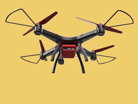 DRONE WEBCAM HD C&Acirc;MERA MOD QUADCOPTER UAV UAS A&Eacute;REA FPV RC SYMA Modelo 3D