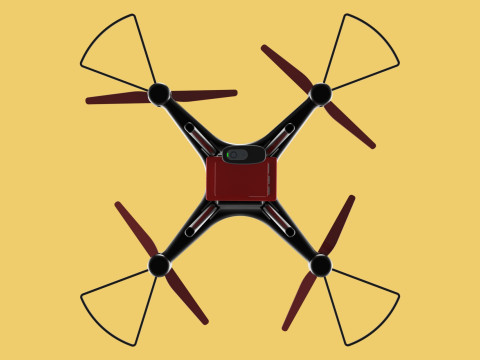 DRONE WEBCAM HD CAMERA MOD QUADCOPTER UAV UAS AERIAL FPV RC SYMA Modelo 3D