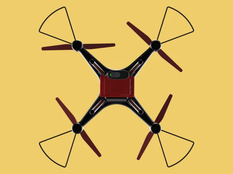 DRONE WEBCAM HD C&Acirc;MERA MOD QUADCOPTER UAV UAS A&Eacute;REA FPV RC SYMA Modelo 3D